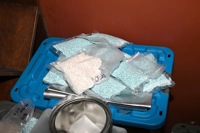 Parte de las tabletas incautadas por la RCMP.