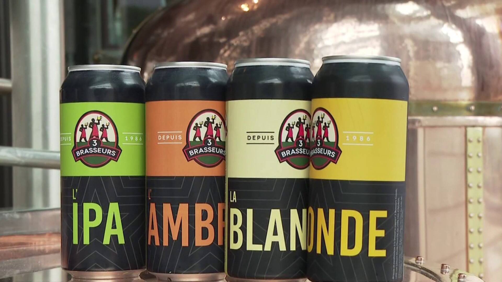 Découvrez les bières en canette des 3 brasseurs! 