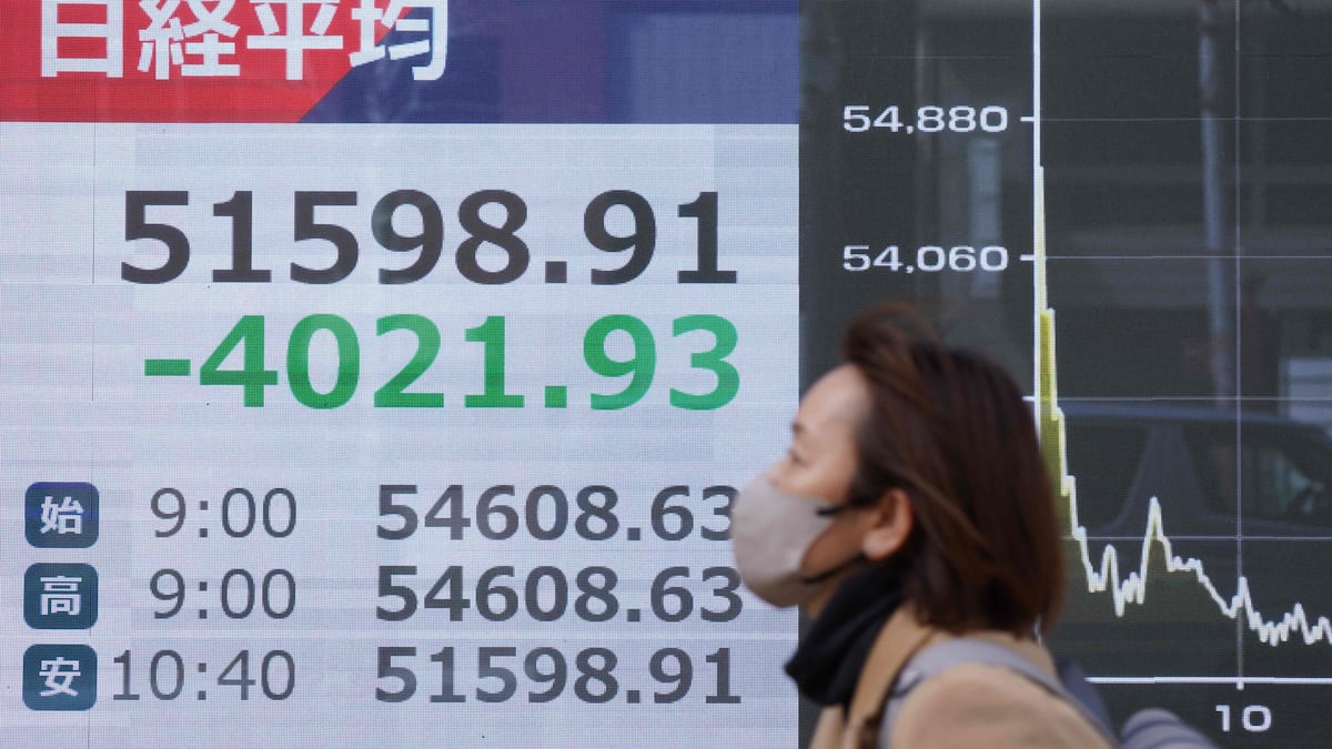 Le pétrole flambe de 26% et les Bourses d'Asie dévissent