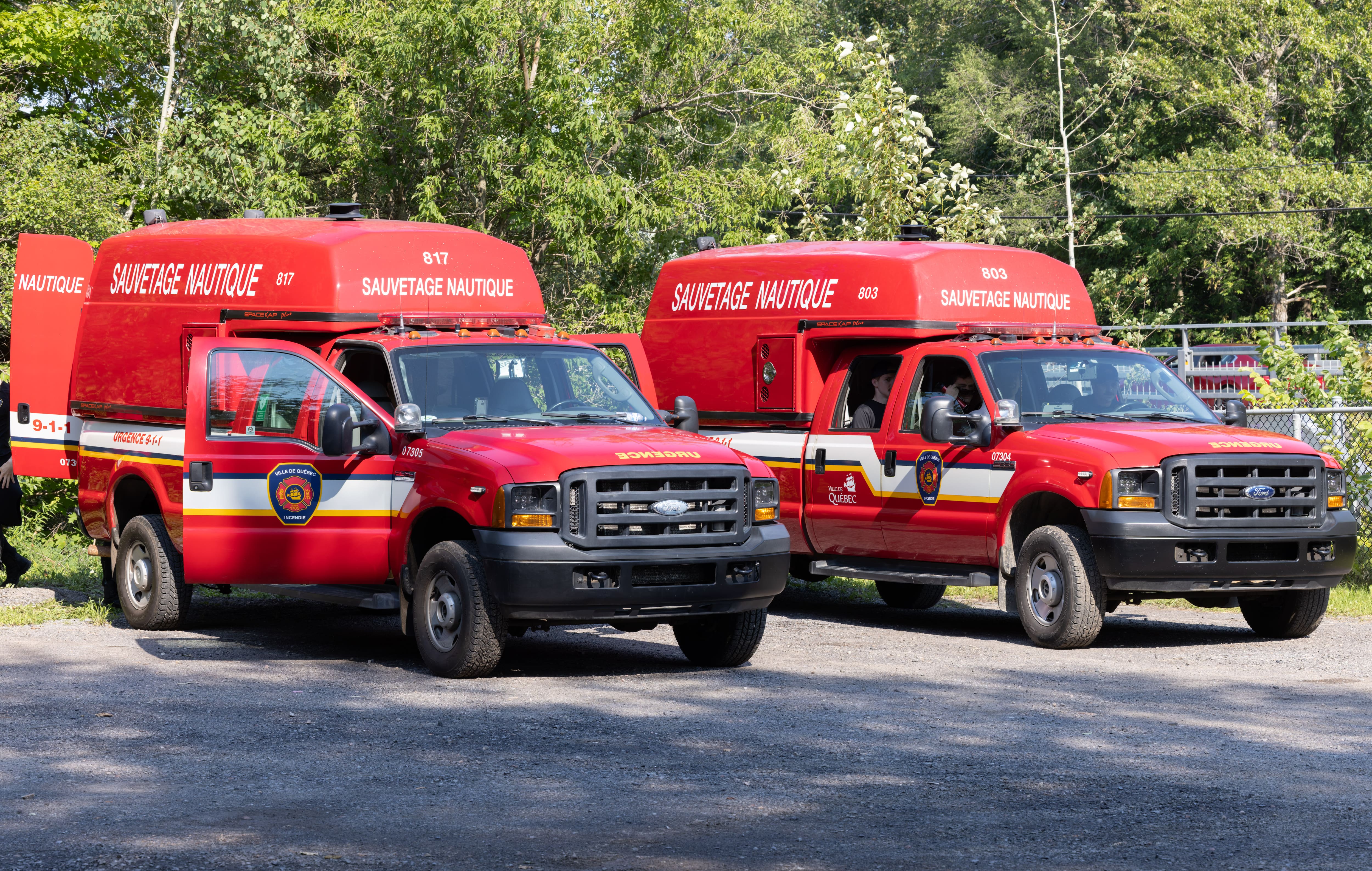 Un homme secouru après une chute dans les rapides de la rivière Saint-Charles
