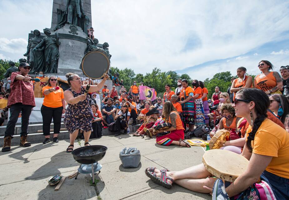 Image principale de l'article Des milliers de personnes rassemblées à Montréal