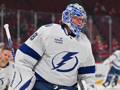 Andrei Vasilevskiy, de passaggio al Centre Bell, il giovedì 9 aprile 2026, a Montréal.