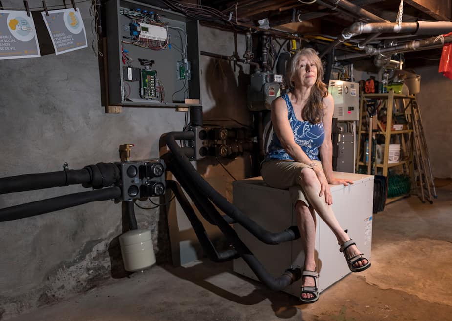 Le quintuplex de Francine Lauzon, dans Rosemont, et chauffé et climatisé grâce à un système géothermique.