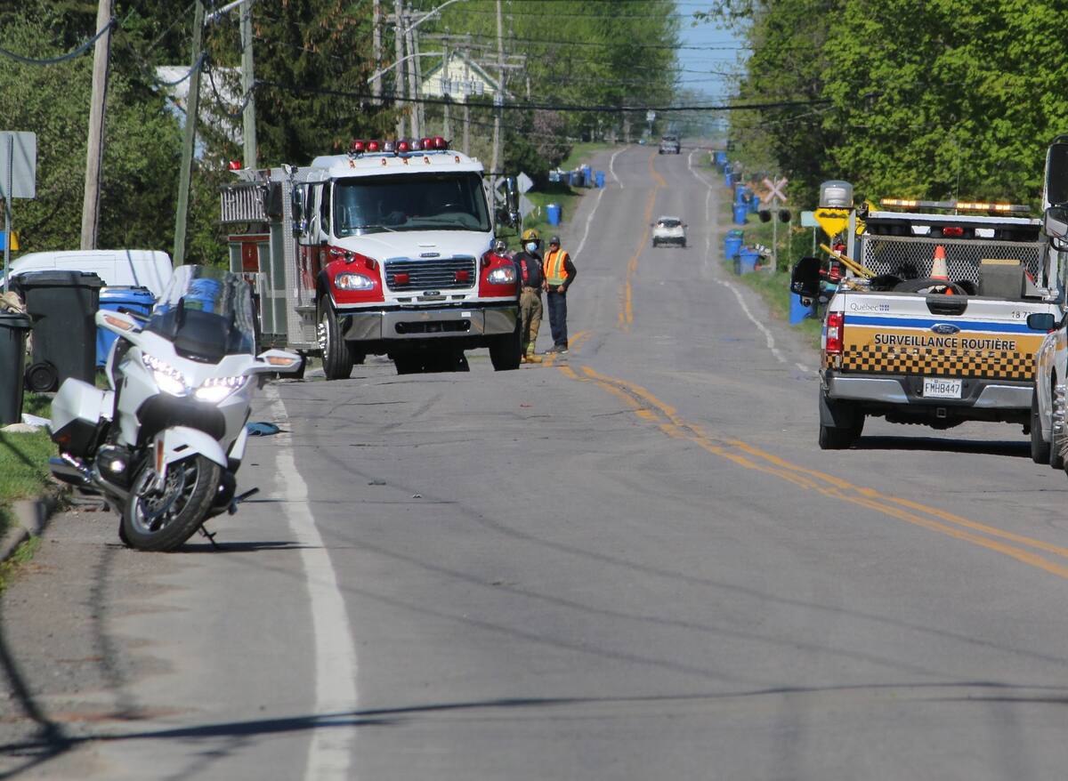 Lanaudi&egrave;re: un motocycliste tr&egrave;s gravement bless&eacute;