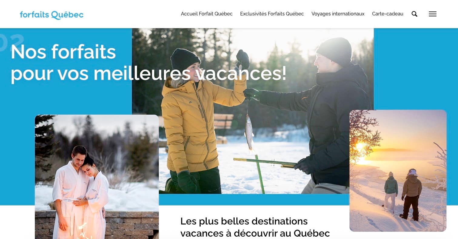 Sur la page web de Forfaits Québec, l'entrepreneur prétendait proposer les « meilleures vacances » à ses clients.