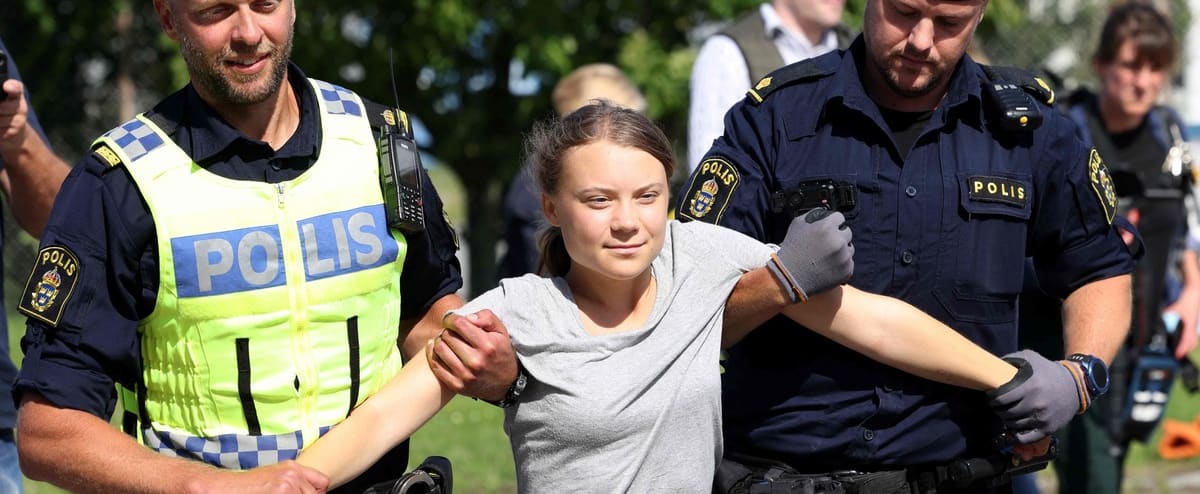 Greta Thunberg will go on trial at the end of September on charges of disobeying the police Greta Thunberg will go on trial at the end of September on charges of disobeying the police