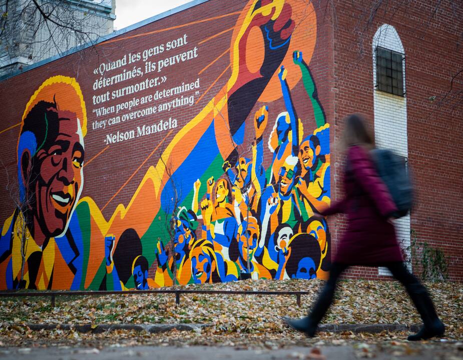 Image principale de l'article Une murale en hommage au passage de Nelson Mandela