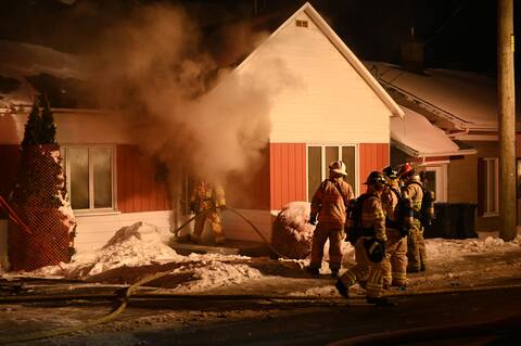 A quick application of the canvas blanket leaves no doubt as to the health of the elder. He was pronounced dead at the scene.