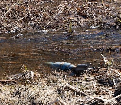 Levis: A possible shell found in a ditch