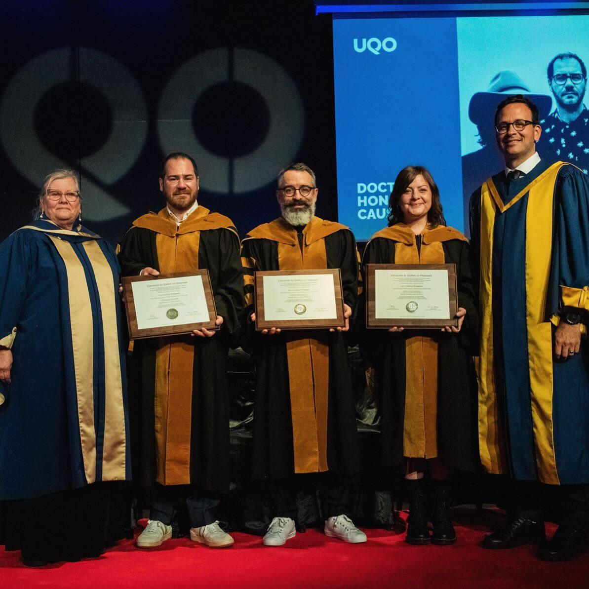Doctorats honorifiques: l&rsquo;UQO rend hommage aux Cowboys Fringants