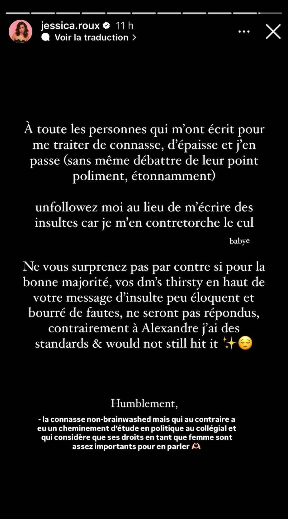 Jessica Roux Humoriste Jessica Roux expose publiquement un «troll» qui tient des propos ...