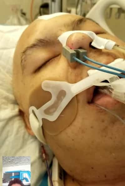 Jesús Rubén Rodríguez Ortega recibe ayuda de sus padres que vinieron de México para ayudarlo, ya que ya no es independiente.