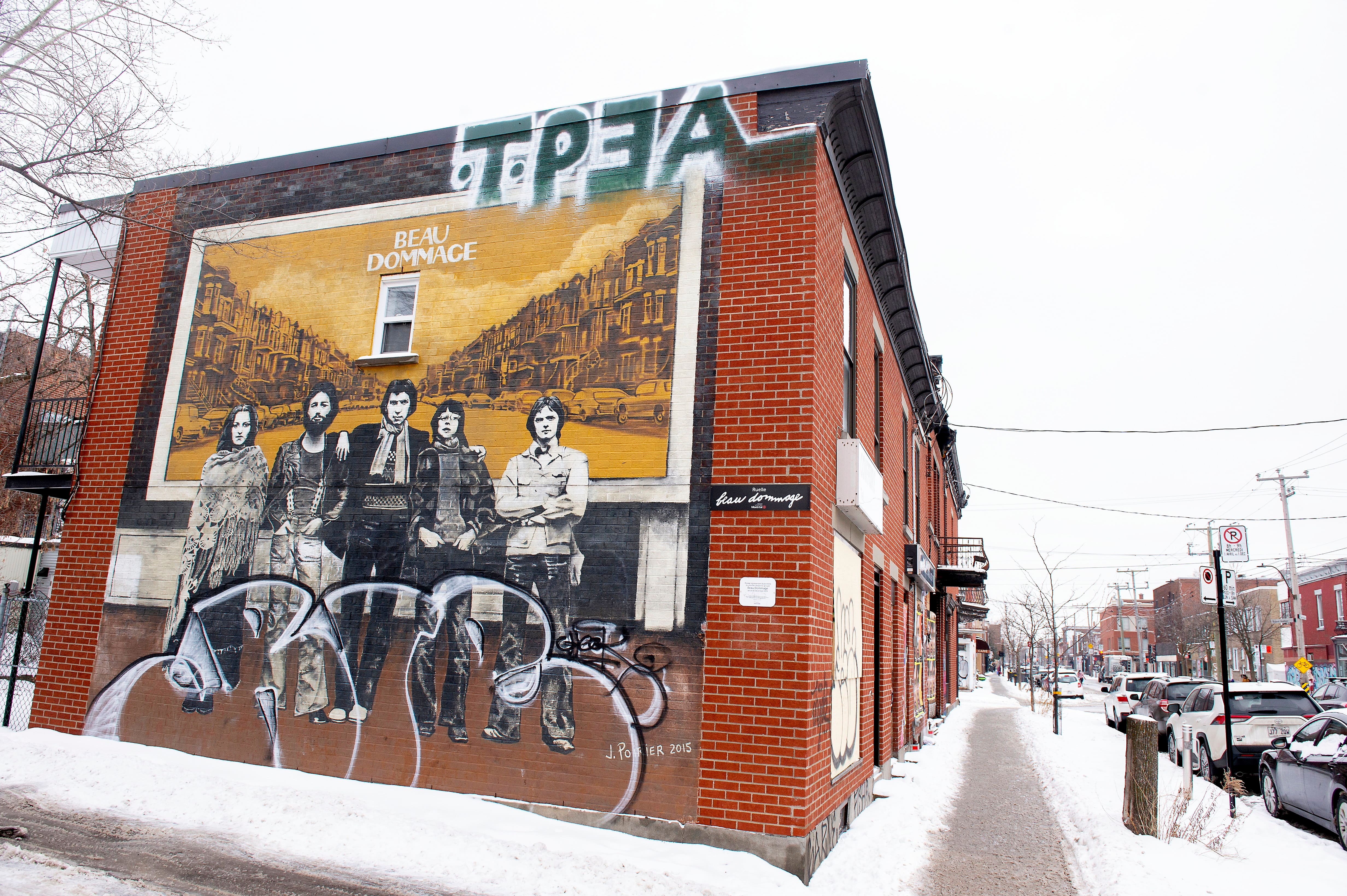 Murale de Beau Dommage vandalis&eacute;e encore une fois: &laquo;Je trouve &ccedil;a irrespectueux&raquo;