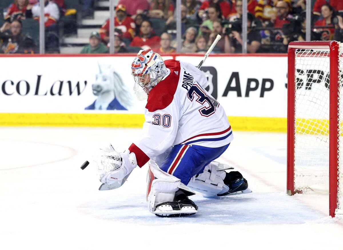 Une petite frousse pour Cayden Primeau &agrave; l&rsquo;entra&icirc;nement