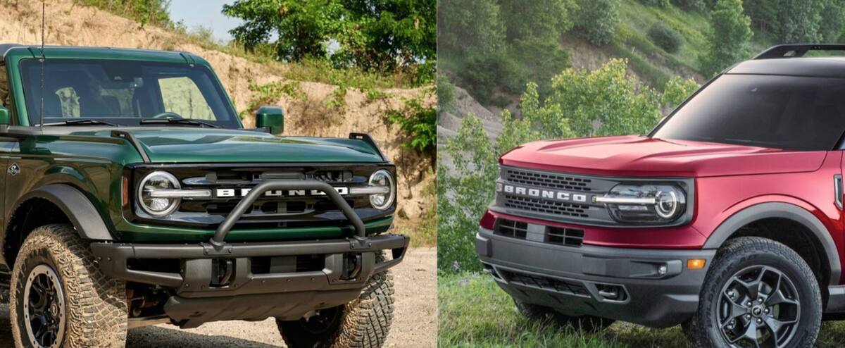Les Ford Bronco et Bronco Sport, deux modèles très différents