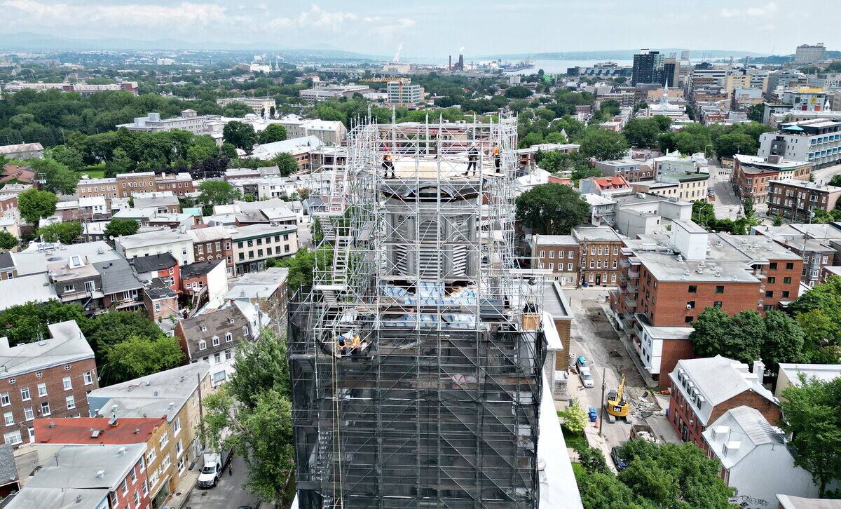 Le clocher de l&rsquo;&eacute;glise Saint-Sauveur bient&ocirc;t r&eacute;install&eacute;