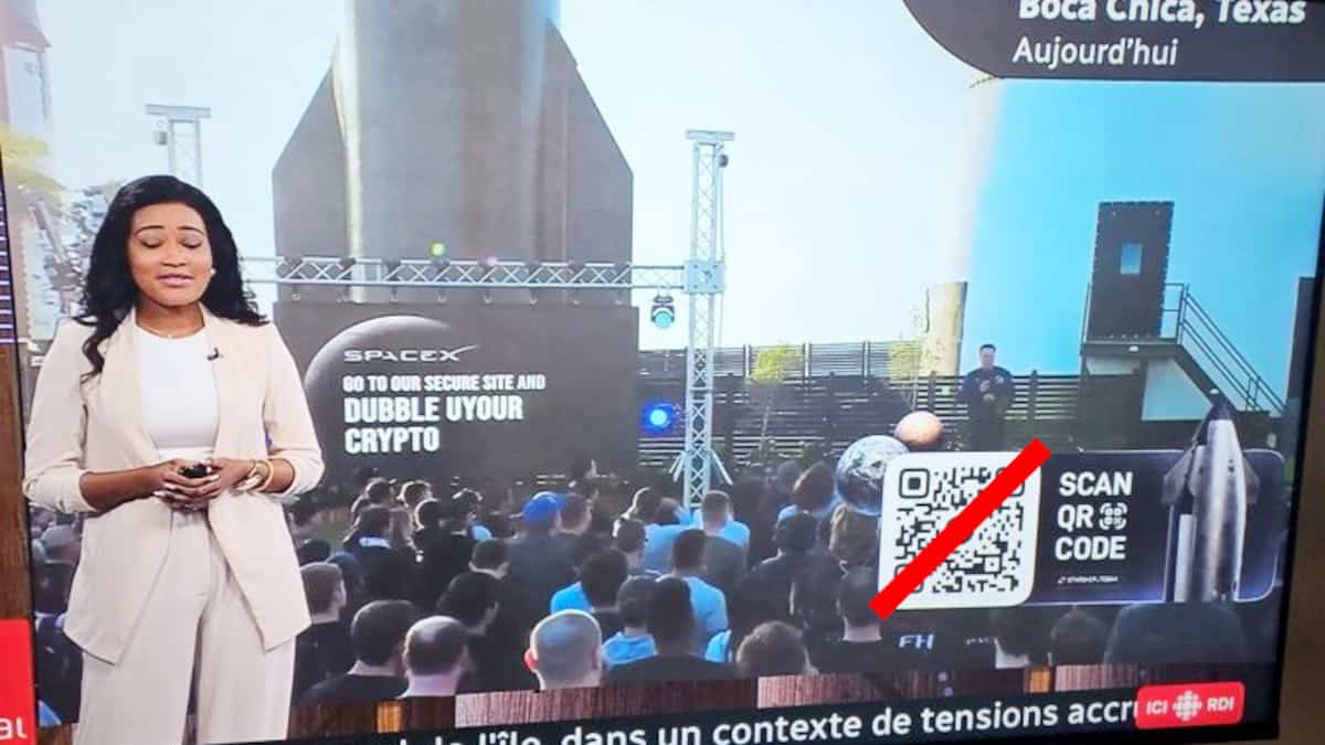 Radio-Canada diffuse par erreur l’arnaque d’un site frauduleux au téléjournal