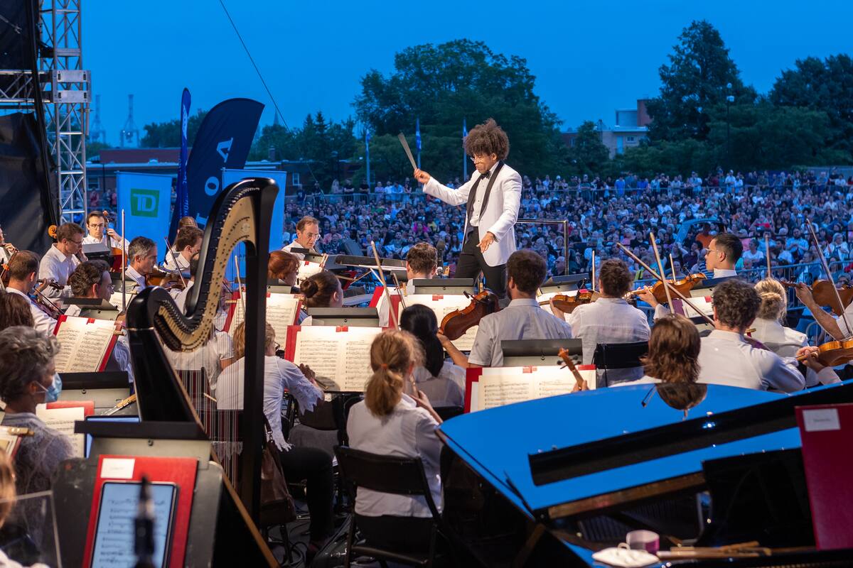 Apr&egrave;s la pluie, l&rsquo;OSM: l&rsquo;Orchestre symphonique donne le coup d&rsquo;envoi de sa 12e Vir&eacute;e classique au Parc olympique