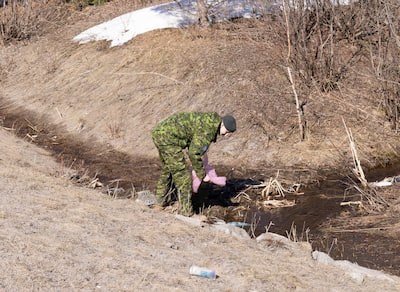 Levis: A possible shell found in a ditch