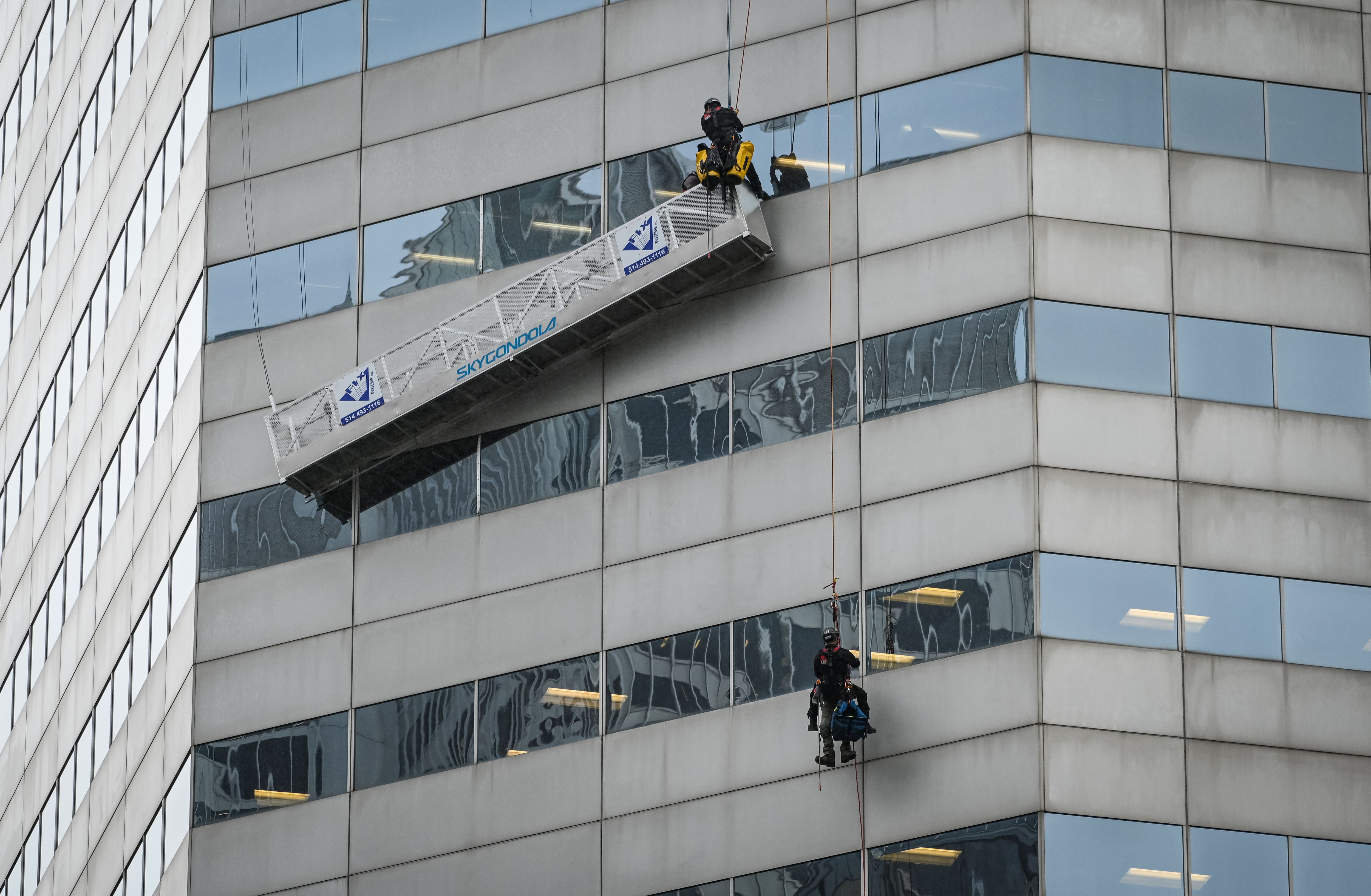 Une opération de sauvetage spectaculaire au cœur du centre-ville