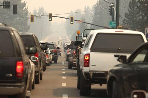 CALIFORNIA: A fire in a tourist area has left thousands of residents homeless