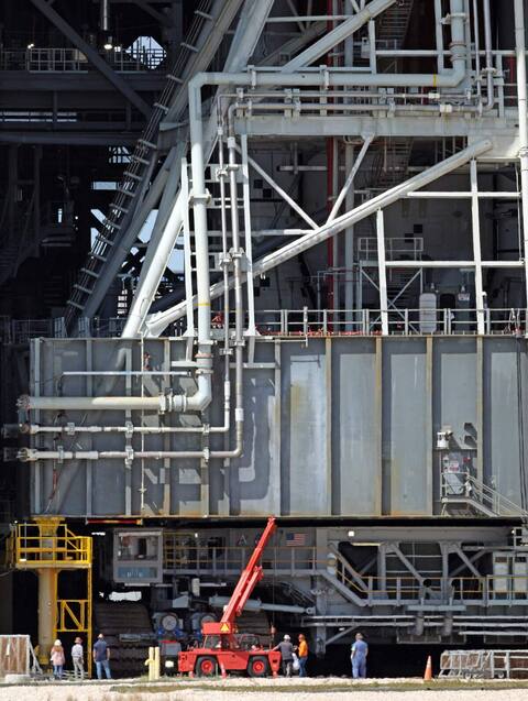 La future fusée lunaire de la Nasa fait son baptême... de l'aire