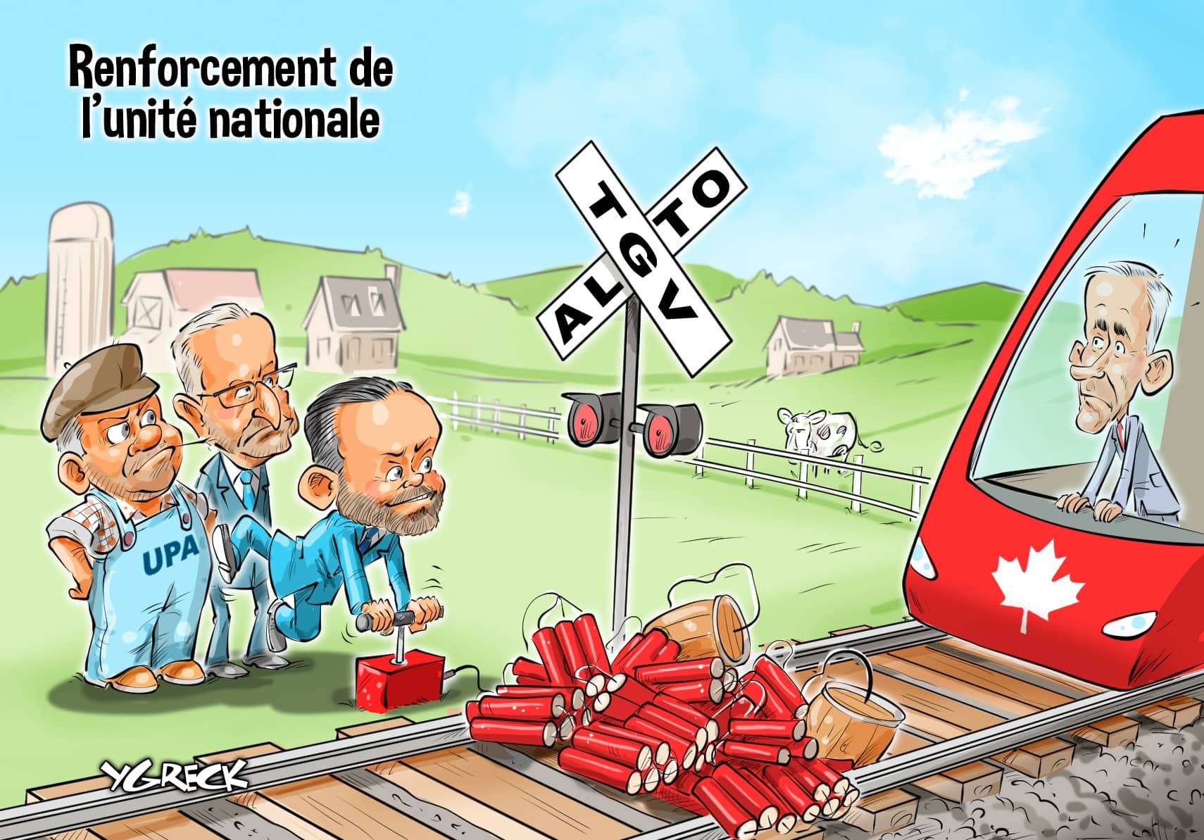 La caricature d'Ygreck
