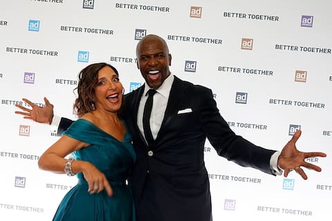 Linda Yaccarino and Terry Crews.