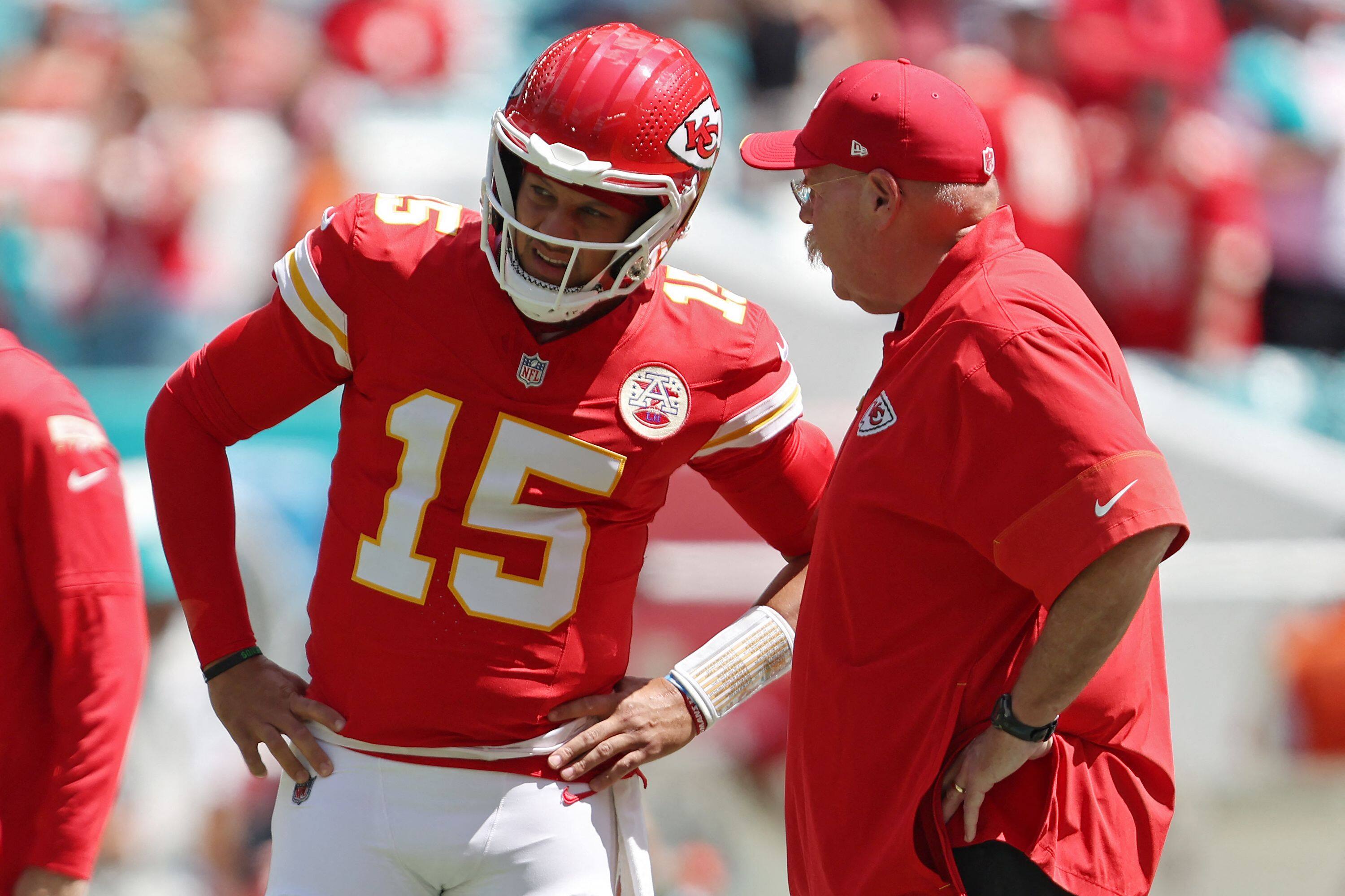 Patrick Mahomes et Andy Reid