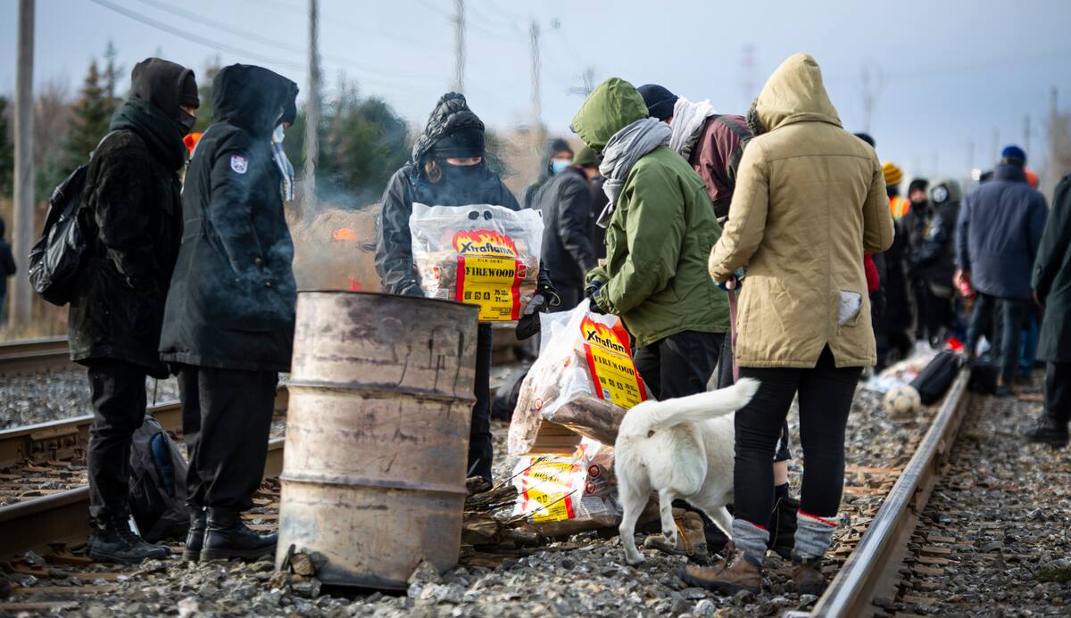 Nouveau blocage ferroviaire &agrave; Saint-Lambert