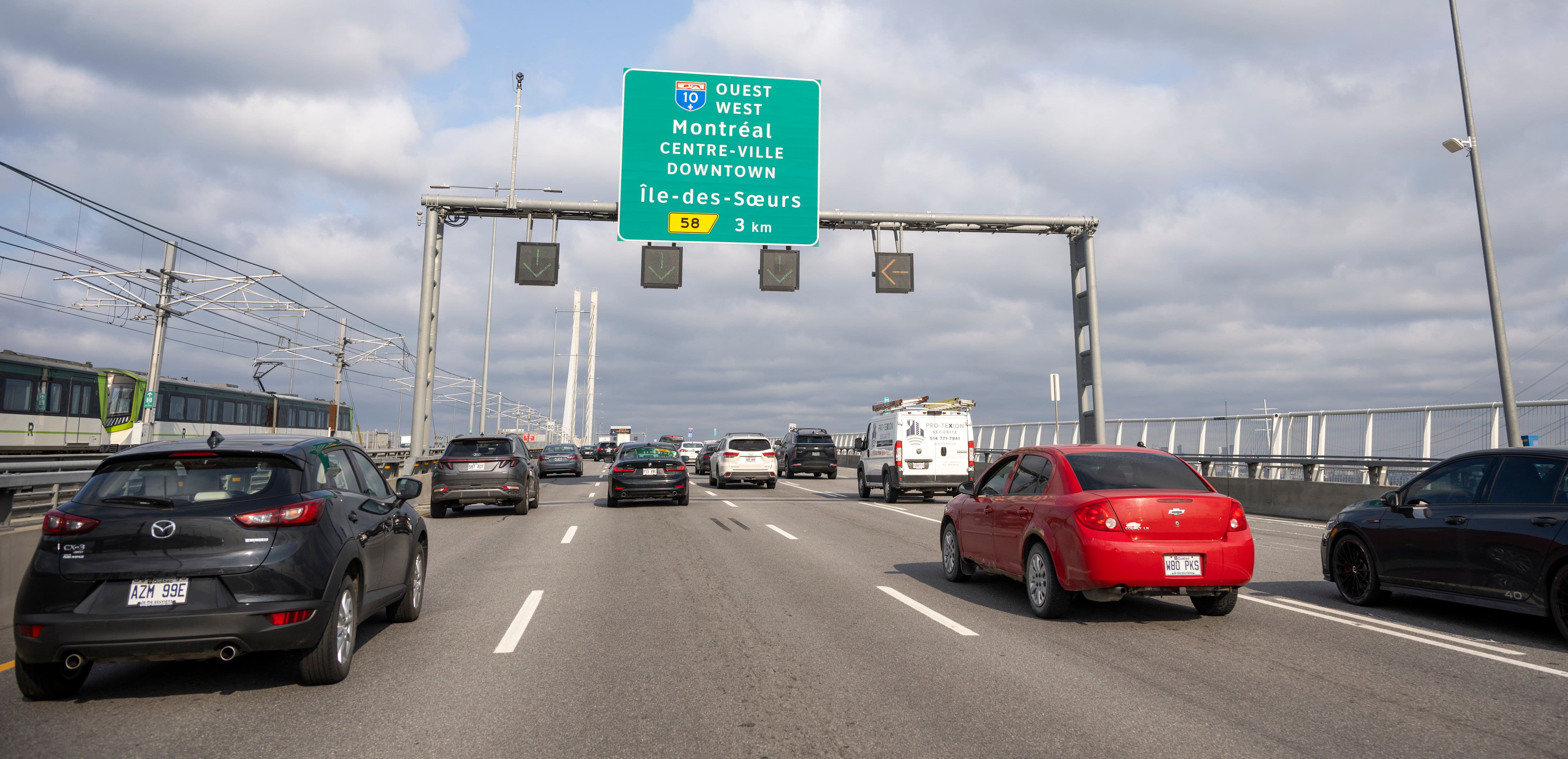 L'achalandage continue de grimper sur le pont Champlain