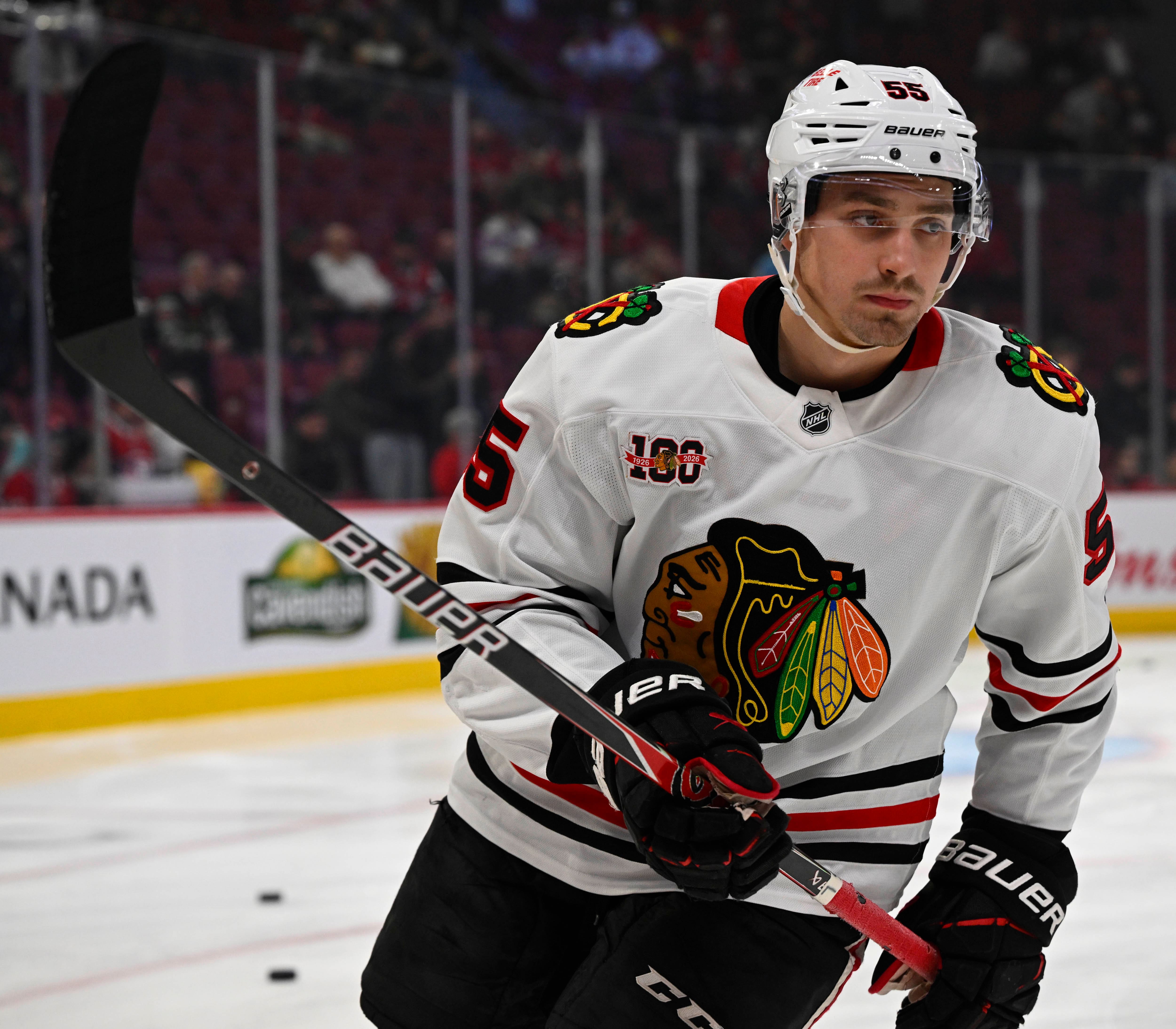 Une collision qui passe près du désastre à l'entraînement des Blackhawks