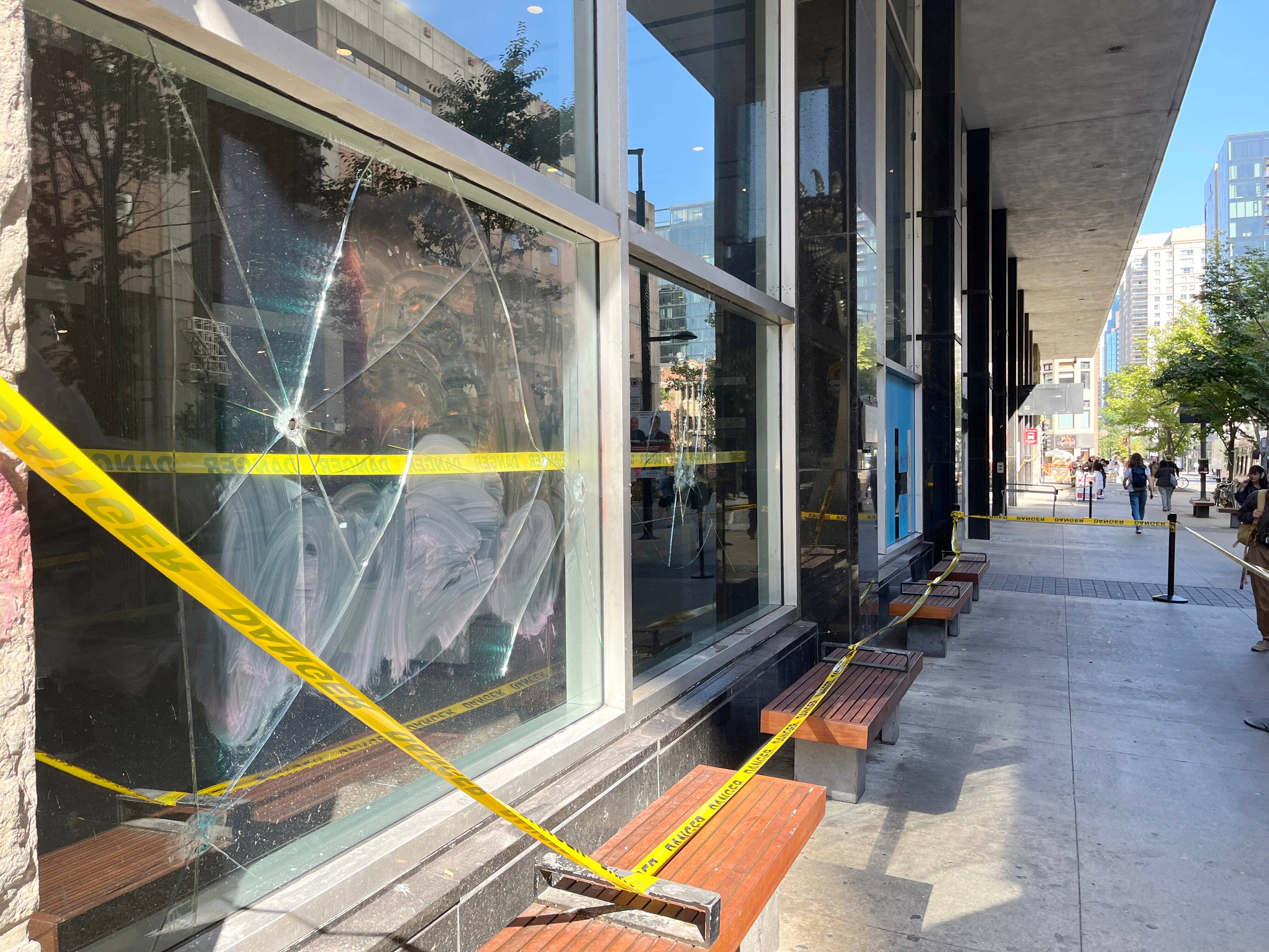 Plus d'une vingtaine de fen&ecirc;tres fracass&eacute;es lors d'une manifestation propalestinienne au centre-ville