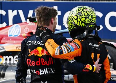 Lando Norris burla al maestro Max Verstappen en el Gran Premio de Miami