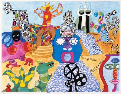 “Puf-serpiente (amarillo)”, una de las obras de Niki Saint Phalle que veremos en Quebec el próximo verano.