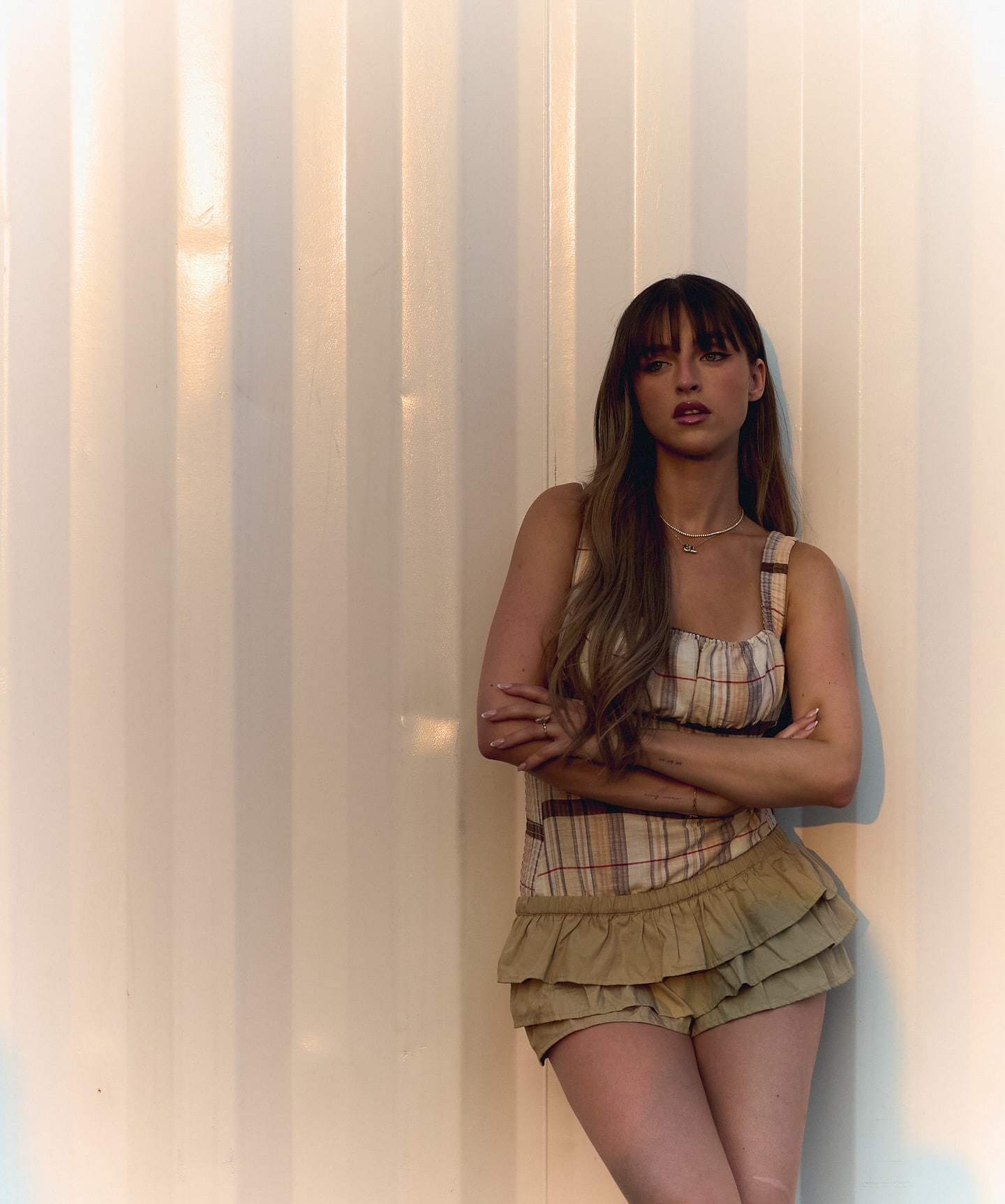 Le visage de cette campagne mode, elle rayonne