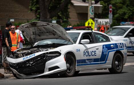 FD-ACCIDENT IMPLIQUANT UNE VOITURE DE POLICE DU SPVM-MONTREAL FD-ACCIDENT IMPLIQUANT UNE VOITURE DE POLICE DU SPVM-MONTREAL