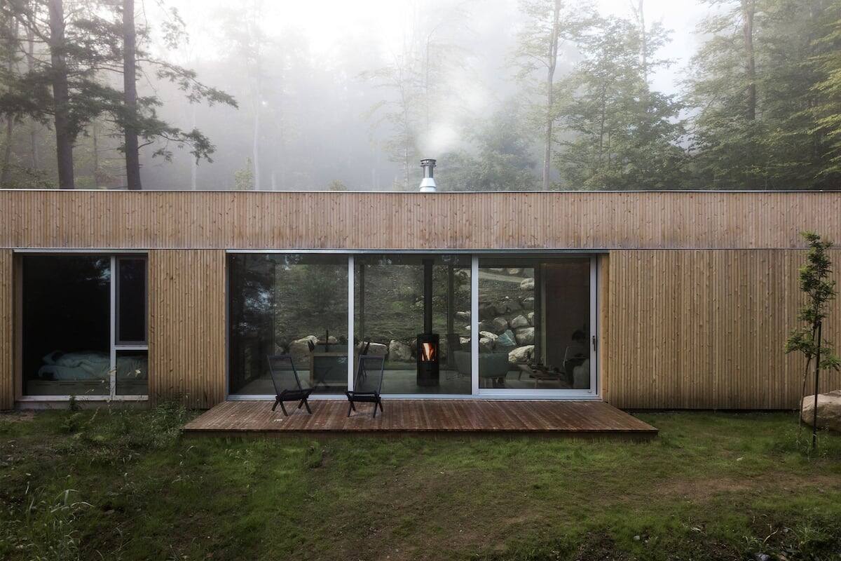 Une cabane d'architecte dans les bois à louer