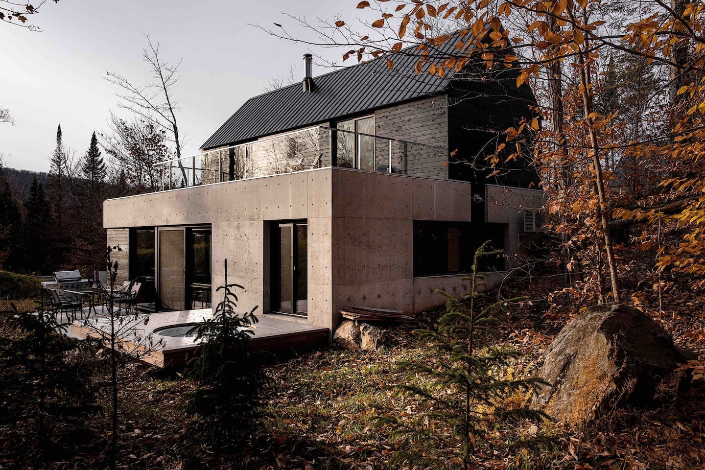 Un chalet scandinave avec sauna et spa à louer 