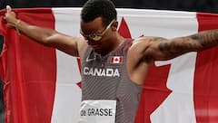 Andre De Grasse remporte le bronze au 100 m
