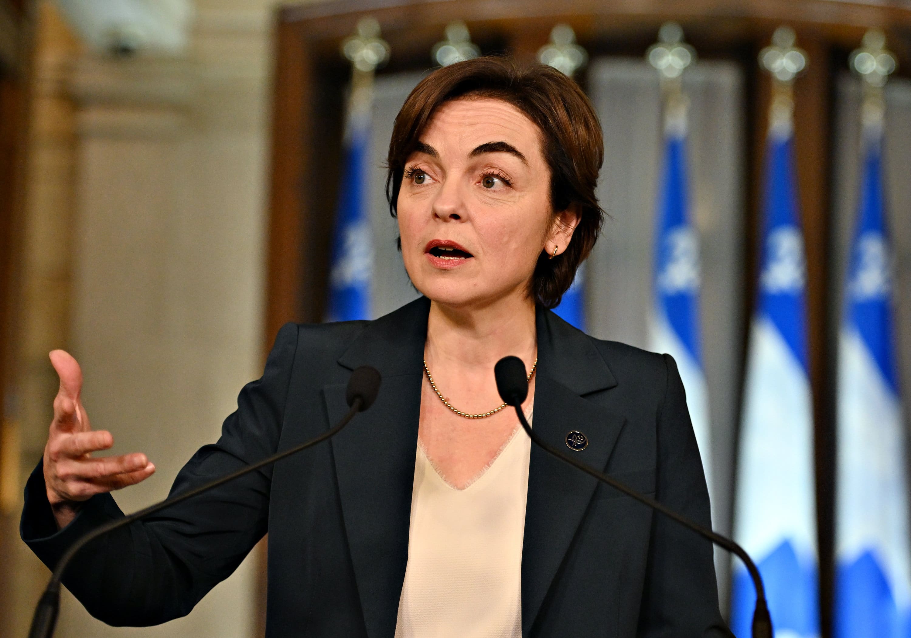 Christine Fréchette, la rouge