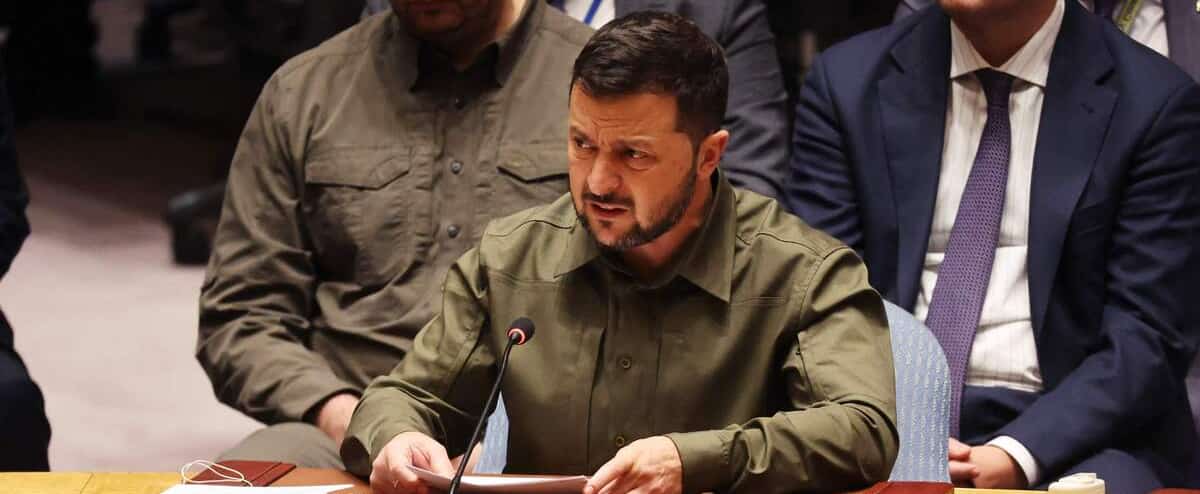 Au Conseil de sécurité de l'ONU, Zelensky accuse la Russie d'être «criminelle»