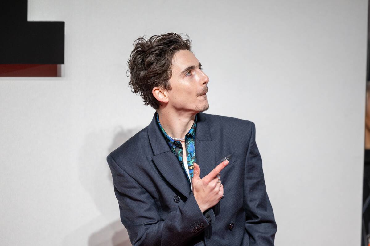 [À VOIR]  Timothée Chalamet llega en bicicleta a la alfombra roja de la película “Un perfecto desconocido”