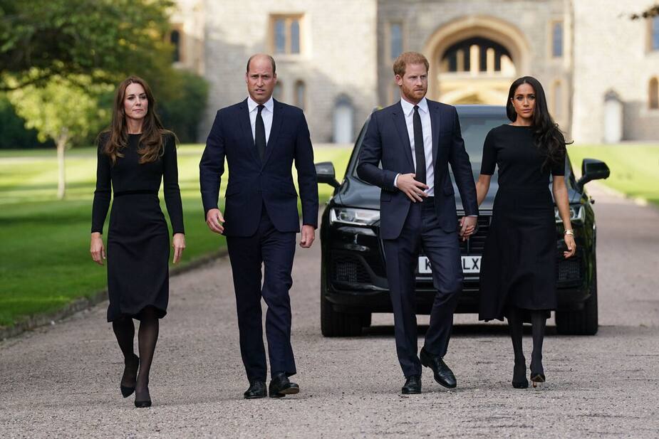 Kate Middleton, le prince William, le prince Harry et Meghan Markle