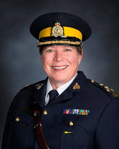Brenda Lucki, Commissioner of the Royal Canadian Mounted Police.