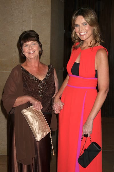 Savannah Guthrie e sua mãe Nancy em maio de 2012.