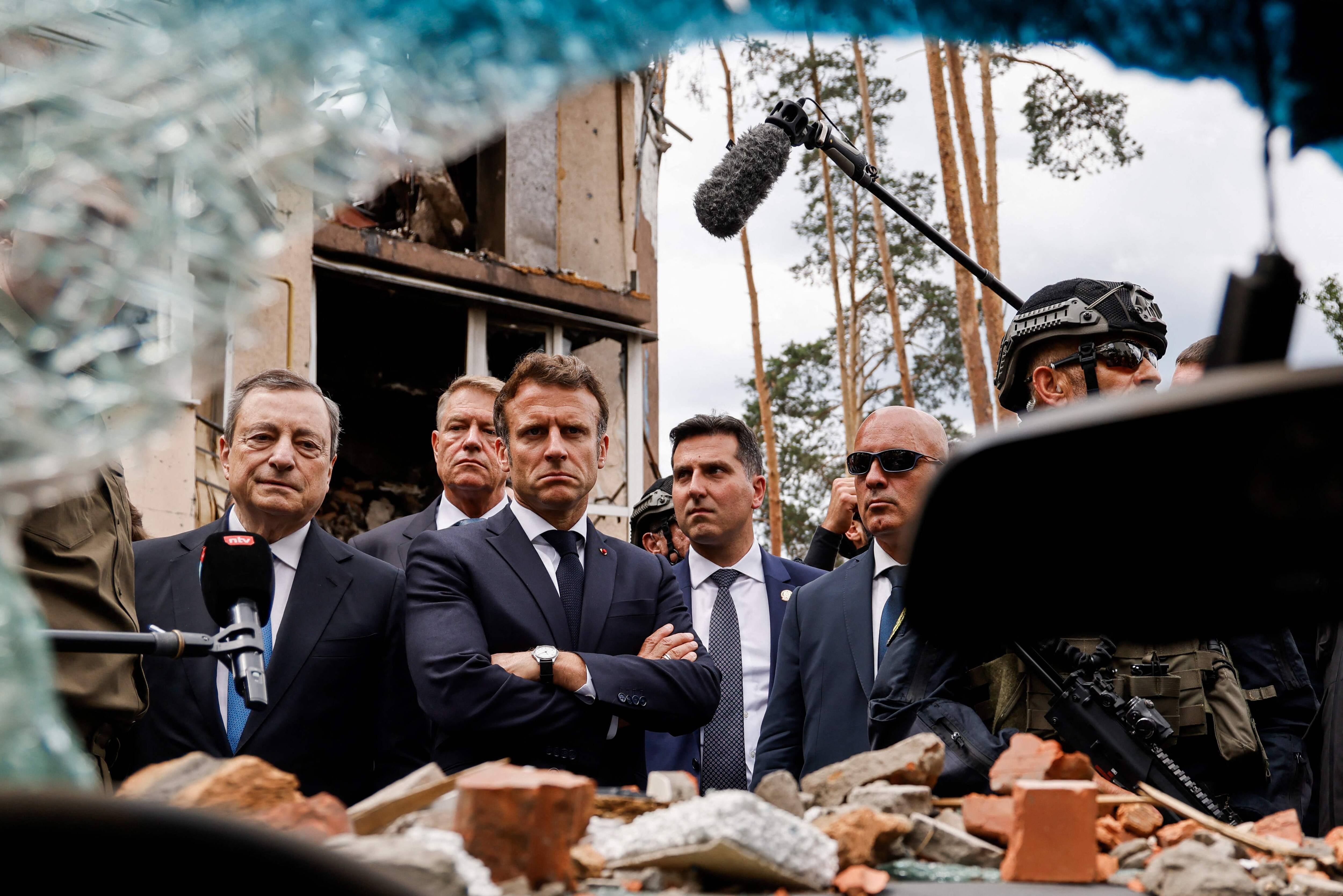 Ukraine: Macron, Scholz et Draghi en visite in&eacute;dite &agrave; Ky&iuml;v, avant une d&eacute;cision cruciale de l&rsquo;UE