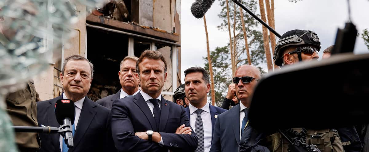 Ukraine: Macron, Scholz et Draghi en visite inédite à Kyïv, avant une décision cruciale de l’UE