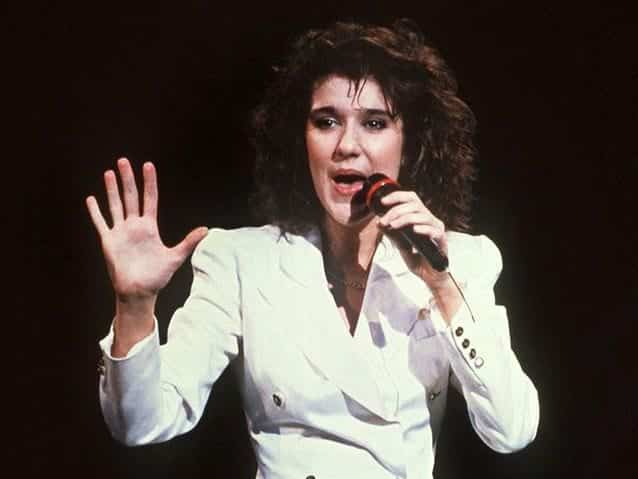 Celine Dion at Eurovision in 1988.