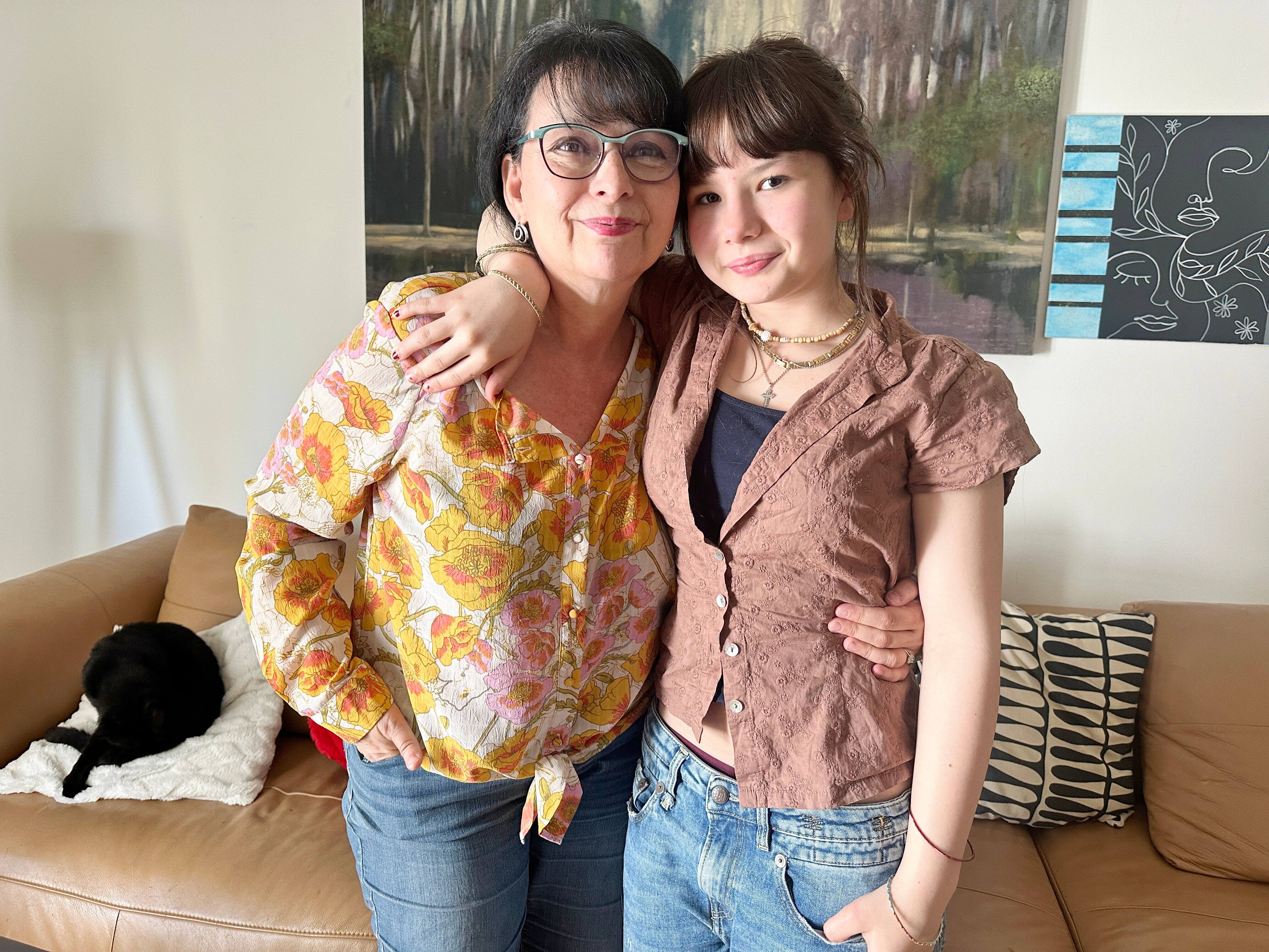 Charlie Maya Marcotte, 12 ans, et sa mère, Claudia Raymond, ont toutes les deux sauté des années scolaires.